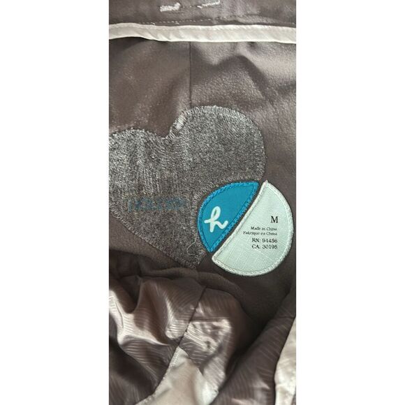 Holden Woman’s Ski Snowboard Pants Grey Leather Trim Medium - Picture 4 of 9